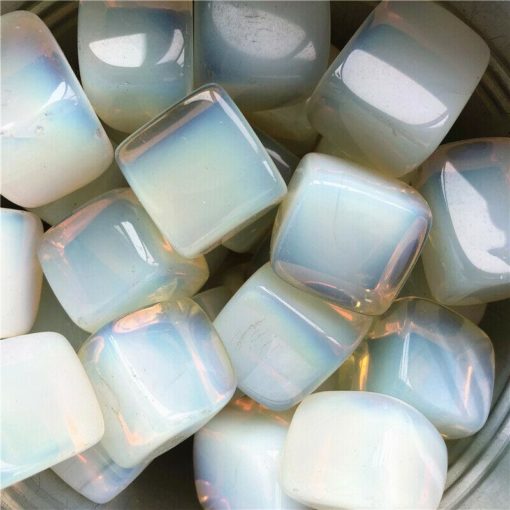 1pc Opal Crystal Gemstone Cube Meditation Synthetic Opalite Crystal Decoration