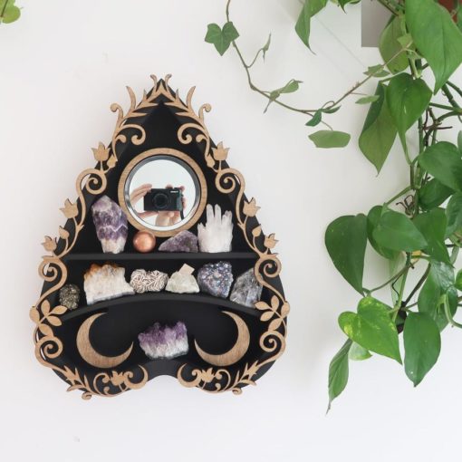 Botanical Ouija Planchette Mirror Crystal Shelf c