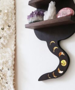 Cosmic Kitty Mirror Wooden Cat Shelf 1