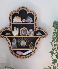 Hamsa Hand Crystal Shelf coppermoonboutique 3