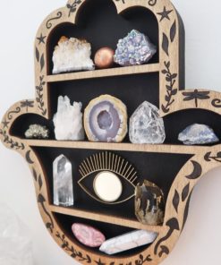 Hamsa Hand Crystal Shelf coppermoonboutique 4