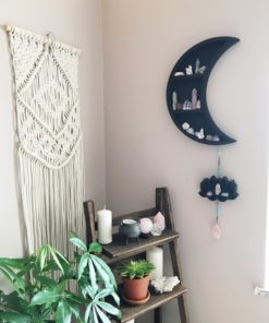 Large Moon and Lotus Hanging Shelf coppermoonbout 1 1