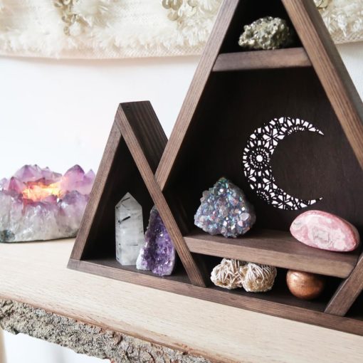 Mandala Moon Crystal Shelf 1