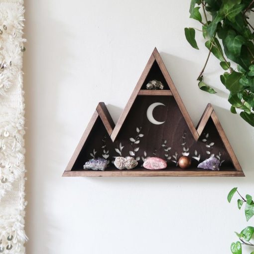 Botanical Moon Mountain Crystal Shelf