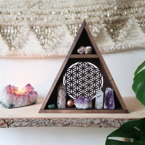 Flower Of Life Triangle Shelf