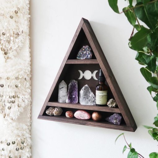 Goddess Moon Triangle Crystal Shelf 1