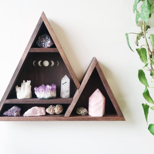 Moon Phase Triangle Mountain Shelf 1