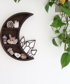 Moon and Crystal Cluster Mirror Shelf coppermoonb 1