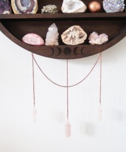 Moon and Crystal Cluster Moonphase Mirror Shelf y 1