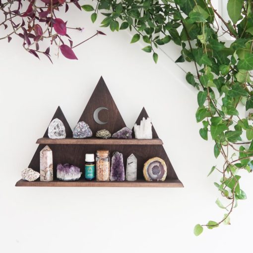 Mountain Crystal Shelf and Wall Lamp