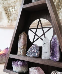 Pentagram Triangle Crystal Shelf