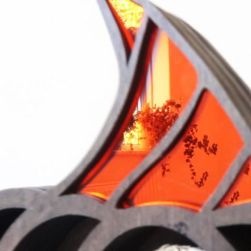 Pumpkin Mirrored Crystal Shelf coppermoonboutique 1