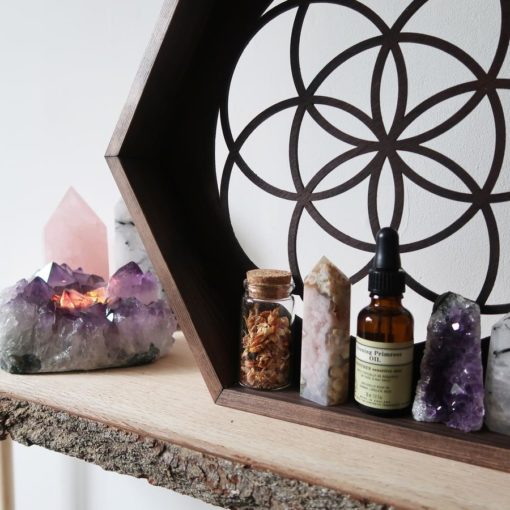 Seed Of Life Hexagon Crystal Shelf 1
