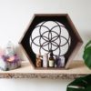 Seed Of Life Hexagon Crystal Shelf