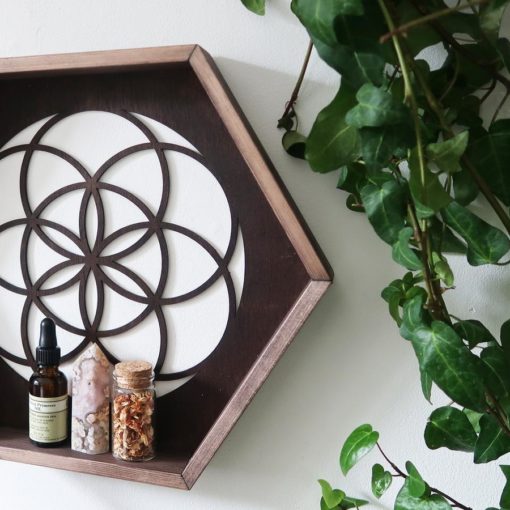 Seed Of Life Hexagon Crystal Shelf 3