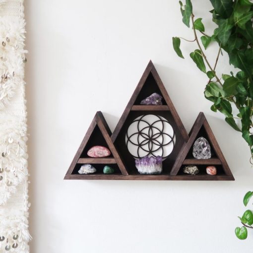 Seed Of Life Triangle Crystal Shelf 2