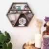 Seed Of Life Wooden Crystal Shelf coppermoonbouti 1