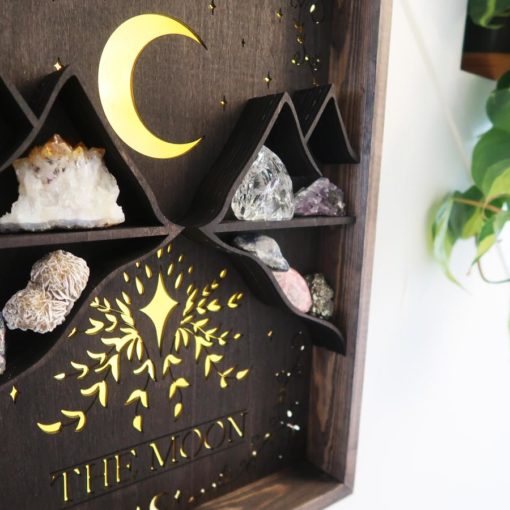 Tarot Card Wooden Light Up Shelf coppermoonboutiq 1