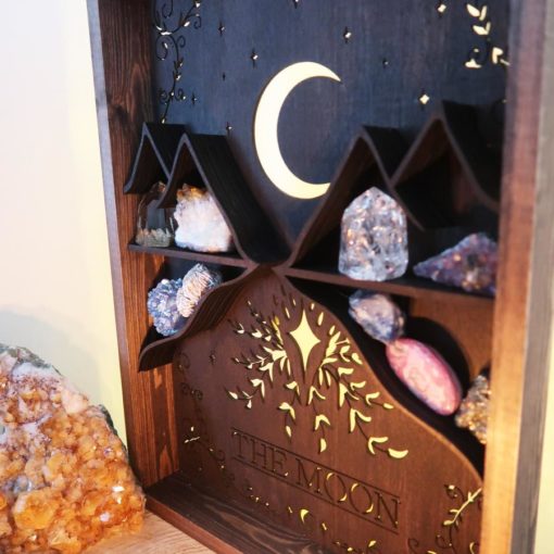 Tarot Card Wooden Light Up Shelf coppermoonboutiq 3