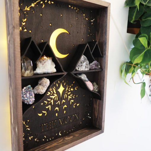 Tarot Card Wooden Light Up Shelf coppermoonboutiq 4