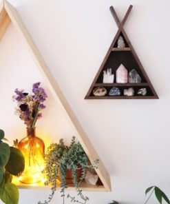 Tee Pee Triangle Crystal Shelf coppermoonboutique 1