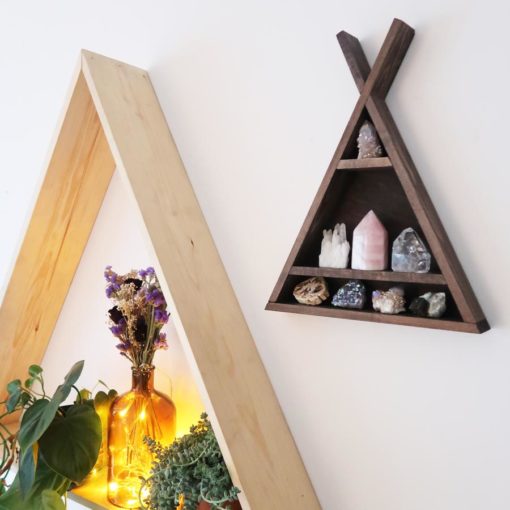 Tee Pee Triangle Crystal Shelf coppermoonboutique 2