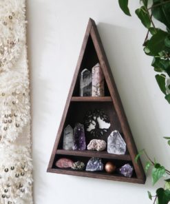 Tree Of Life triangle crystal display shelf 1