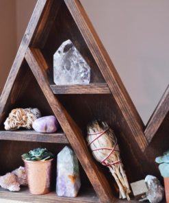 Triangle Crystal Shelf coppermoonboutique