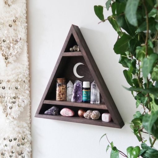 Triangle Moon Crystal Shelf 6